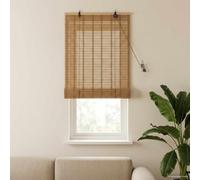 Gecheer Bamboo Roller Blinds Modern Natural Light Control UV Protection Cord Safety Indoor Window Shades for Living Room Bedroom Study, Inside Outside Mount, Multiple Sizes 42039758
