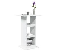 Gecheer Bar table with shelves white 60x60x102 cm wood material table Model854328