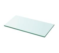 Gecheer Bathroom Glass Shelf Panel Glass Wall Shower Shelf Wall Mounted Transparent Glass Shelves Floating Storage Shelves Clear 30x12 cm