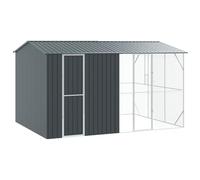 Gecheer Bird Aviary with Extension - Anthracite, 310x442x247 cm, Made of Steel Pet Products Model3325162