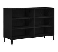 Gecheer Black Oak Finish Modern Sideboard with Storage for Dining Room - Rectangular, Engineered Wood Model862591