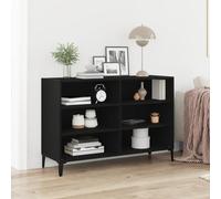Gecheer Black Oak Sideboard Cabinet with Storage for Dining Room - Rectangular, Engineered Wood, Indoor Use Model862591