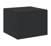 Gecheer Black PE Rattan Outdoor Storage Box with Water-Resistant Bag, 80 x 75 x 59 cm - UV Resistant, Assembly Required Model365336