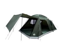 Gecheer Cabin Tent with Roof Brown grey 8-Person Polyester and Steel Spacious Camping Shelter for Outdoor Adventures 42029010