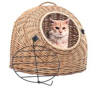 Gecheer Cat Transporter 50x42x40cm Natural Willow cat basket Model170908