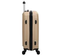 Gecheer Champagne Polycarbonate Luggage Set - 20''/24''/28'' Beige Suitcases, 3-Piece, Matte Finish, Indoor Travel Model42006257