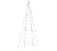 Gecheer Christmas Tree light Christmas Tree on Flagpole Twinkling Xmas Tree Lights Christmas Lights Indoor Outdoor Decoration 200 LEDs Cold White 180 cm