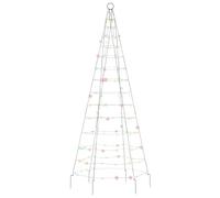 Gecheer Christmas Tree light Christmas Tree on Flagpole Twinkling Xmas Tree Lights Christmas Lights Indoor Outdoor Decoration 200 LEDs Colourful 180 cm