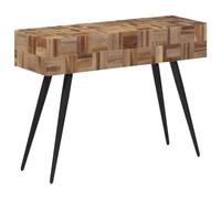 Gecheer Console Table Hallway Entryway Desk Narrow Sofa Table for Living Room Bedroom Hallway 110x34x80 cm Solid Reclaimed Teak