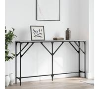 Gecheer Console Table Narrow Sofa Table Long Entryway Table Hall Desk for Living Room Bedroom Hallway Grey Sonoma 140x23x75 cm Engineered Wood