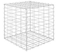 Gecheer Cube gabion raised bed steel wire 50x50x50 cm Lawn, garden Model145650