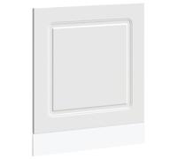 Gecheer Dishwasher Panel Dishwasher Cover for Door Front,Decorative Kitchen Dishwasher Panel Refrigerator Decor Kalmar White 60x1.5x67 cm Engineered Wood