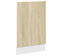 Gecheer Dishwasher Panel Dishwasher Cover for Door Front,Decorative Kitchen Dishwasher Panel Refrigerator Decor Sonoma Oak 45x3x67 cm Engineered Wood