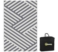 Gecheer Double-Sided Outdoor Carpet - Reversible Design, 100% Polypropylene, 182L x 274W cm, Ideal for Camping, Beach, Garden