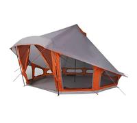 Gecheer Family Outdoor Camping Tent - Contemporary Tipi Design, Grey and Orange, 508 x 470 x 300 cm, Waterproof, Fire Retardant Model42000968