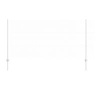 Gecheer Fence Posts 22 pcs U-Channel 140 cm Galvanised Steel Garden Decoration Fence