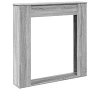 Gecheer Fireplace Surround Grey Sonoma 100x20x100 cm Engineered Wood Fireplace surround Model854576