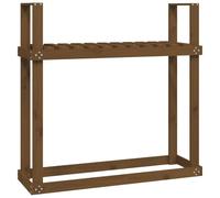 Gecheer Firewood Rack Honey Brown 110x35x108.5 cm Solid Wood Pine Firewood rack Model823860