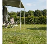 Gecheer Galvanized Metal Earth Anchor with Robust Construction and Comprehensive Setup Kit for Outdoor Tents, Decors, Gardens, Campsites, Parks - Ø10 x 60 cm, 8mm Thread Diameter 42052427