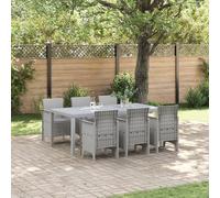 Gecheer Garden Dining Set 7 pcs Light Grey Polypropylene Garden Furniture Model3378729