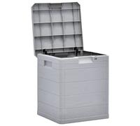 Gecheer Garden Storage Box Deck Box with Lid Outdoor Patio Storage 90 L Light Grey