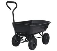 Gecheer Garden Tipping Hand Cart 300 kg 75L Black tool Model92579