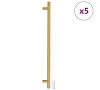 Gecheer Gold Stainless Steel Cabinet Handle Pulls, Modern Design, 560x32mm, T-Shaped, Suitable for Various Cabinets Model155363