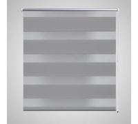 Gecheer Gray 90x150cm Roller Blind, Polyester Fabric, White Chain, 2m Length Model240207