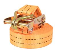 Gecheer Heavy Duty Ratchet Tie Down Straps - 1 Ton Lashing Capacity, EN-12195-2, 4 Pack, Orange Model142660