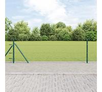 Gecheer Hexagon Fence Set Green Metal Outdoor Garden Security Border Model3353577