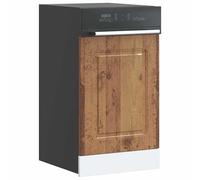 Gecheer Kalmar Engineered Wood Dishwasher Panel - Protects Dishwasher, Easy Maintenance, Old Wood Color, 45 x 1.5 x 67 cm Model853655