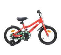 Gecheer Kids Bike 14 Inch Green Steel Frame Adjustable Handlebar Seat for 3-5 Years Old 95-110cm Height Urban Rural Adventure 42009476