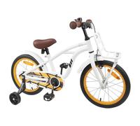 Gecheer Kids Bike 16 Inches Steel Frame Dark Grey Classic Style Park Riding for 4-6 Years Old 42009309