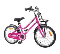 Gecheer Kids Bike 18 Inches Steel Frame Pink and Black Classic Style Park Riding for 5-7 Years Old 42009250