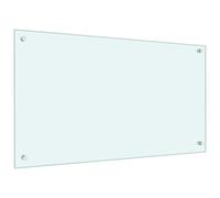 Gecheer Kitchen Backsplash 2 pcs White 90 x 50 cm Tempered Glass splash guard Model3415420