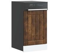 Gecheer Lucca Dishwasher Panel - Engineered Wood, Smoked Oak, 45 x 1.5 x 67 cm, Protects Dishwasher, Easy Maintenance Model853892