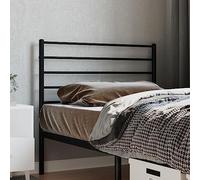 Gecheer Metal Headboards Bed Headboard Simple Design Headboard Panel for Single Double Bed Bedroom Decor Black 100 cm Headboards & Footboards