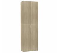 Gecheer Minimalist Office Cabinet - 5 Shelf Filing Storage with 2 Doors, Engineered Wood, Sonoma Oak, 60 x 32 x 190 cm Model800300