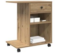 Gecheer Modern Printer Stand with Wheels - Engineered Wood, Adjustable for Office Use, Includes Drawers Model8004430