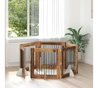 Gecheer Modern Space-Saving Pet Fence: Foldable, Durable Steel Design for Urban Homes Model892089