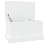 Gecheer Modern Storage Box with Chic Design, Sturdy Engineered Wood, Ample Space for Living Room Organization, Versatile Use for Linens & Essentials, Easy Assembly, Matte Finish 816496