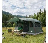 Gecheer Modern Tunnel Tent Polyester Steel Foldable Waterproof 12-Person Summer Camping Outdoor Army Green 427x305x205cm 42028672