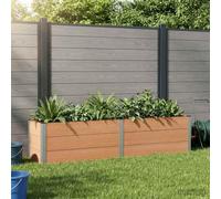 Gecheer Modern Wood-Plastic Composite Garden Planter, Weather-Resistant & Rust-Proof, Ideal for Balconies Patios, Up to 300x100x91 cm 42039008