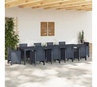 Gecheer Outdoor Patio Dining Table, Anthracite Powder-Coated Steel, 10-Seater, Extendable, UV-Resistant, Easy Maintenance Model3378524