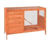Gecheer Outdoor Rabbit Hutch with Spacious Activity Centre and Sleeping Area, 2-Tier Solid Pine Wood Wire Mesh Cage for Bunnies Guinea Pigs, Multi-Level Playhouse for Small Pets in Garden Backyard 172