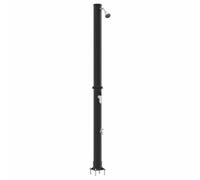 Gecheer Outdoor Solar Shower | Black PVC & Aluminium | Rotatable | Solar Powered | UV-Resistant | 16.5 x 16.5 x 217 cm Model42003408