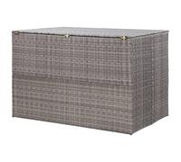 Gecheer Outdoor Storage Chest | Waterproof and Dustproof | PE Rattan + Powder-Coated Steel Frame | 150x100x100cm | Suitable for Indoor and Outdoor Use Model 46467