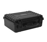 Gecheer Portable Flight Case Lockable Carrying Case with Foam Insert Protective Safe Storage Toolbox for Measurement Instruments Black PP 47 x 36 x 18 cm