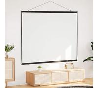 Gecheer Portable Projector Screen with Matte Surface, 100% Polyester, Black Borders, Wall-Hanging Design, for Classroom, Home Theater, Conference Room Presentations 4101026