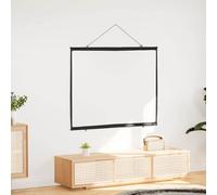 Gecheer Projection Screen 100 inch 16:9 Portable Movie Screen, Matte White 100% Polyester with Black Borders, Wall-Hanging for Home Theater Classroom Conference Room Presentations 4101021